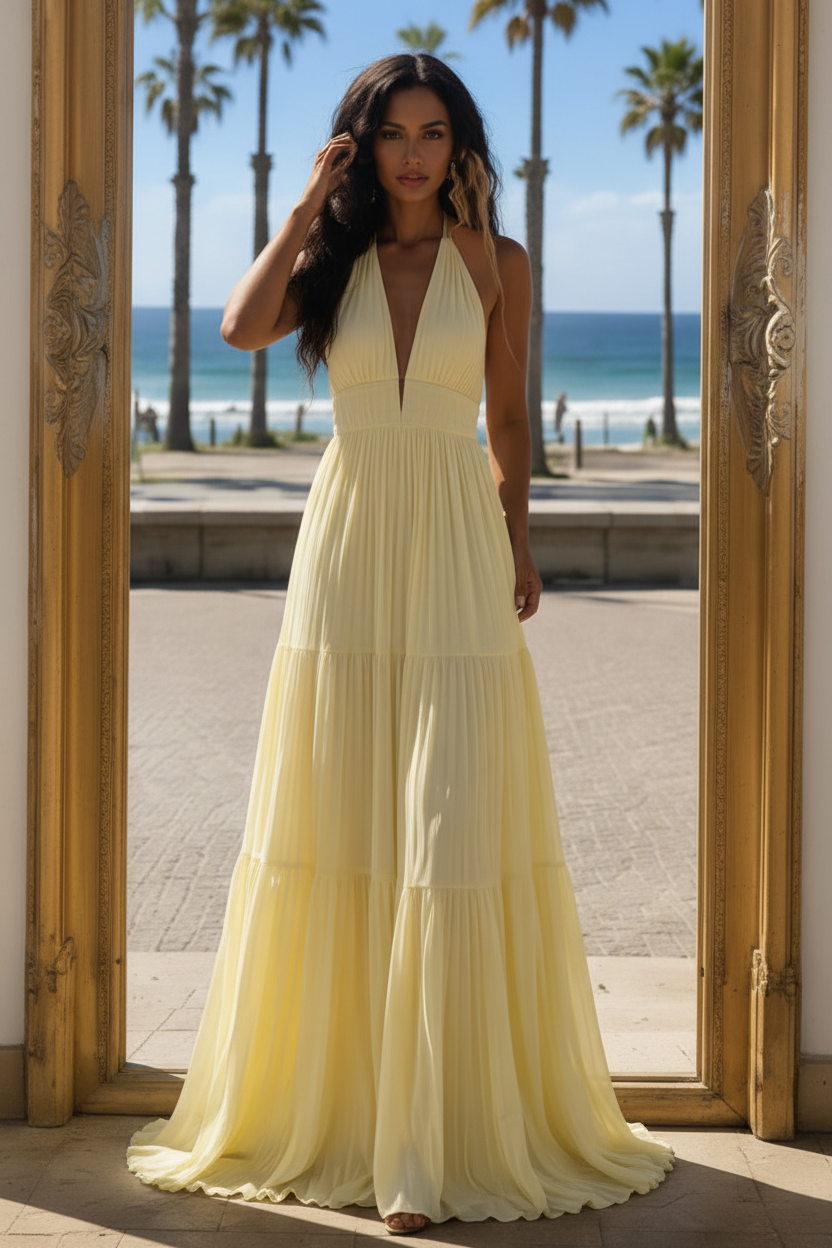 Coastal Divas Brown Off-Shoulder Midi Dress
